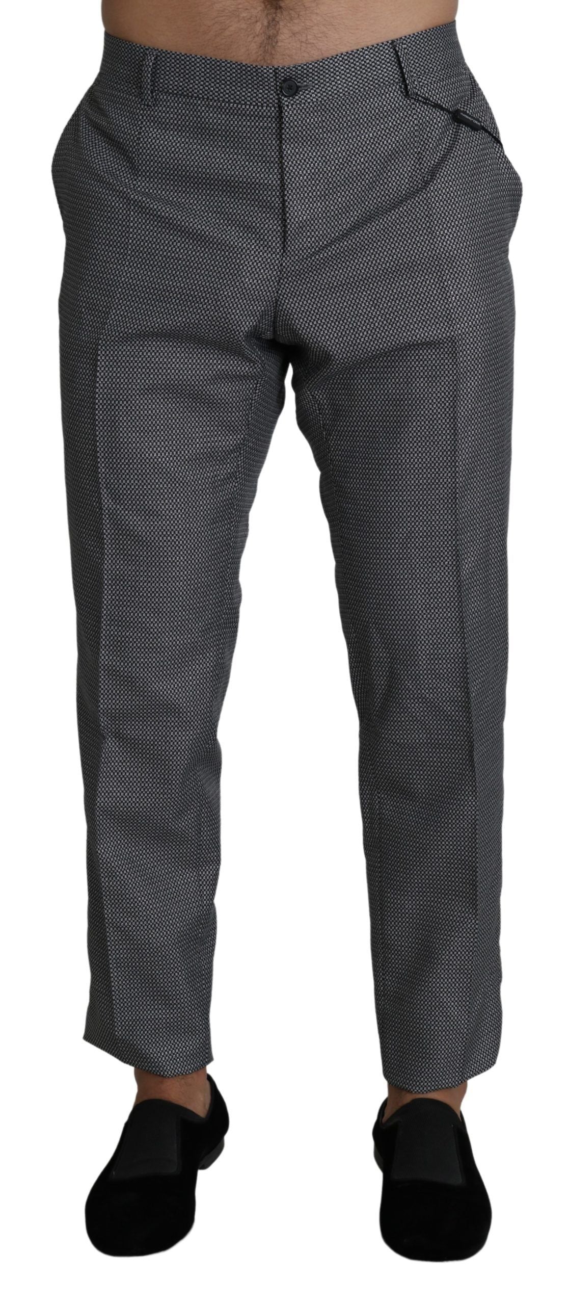 Dolce & Gabbana Gri Resmi Takım Pantolon Slim Fit Pantolon